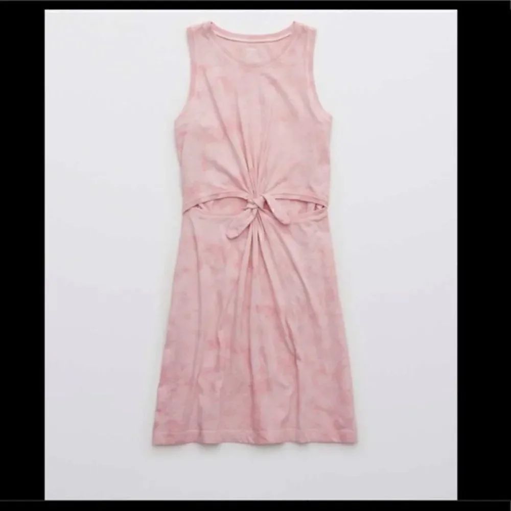 American Eagle Aerie Cut Out Knot Jersey Sleeveless Tank Mini Dress pink NWT - Picture 14 of 14